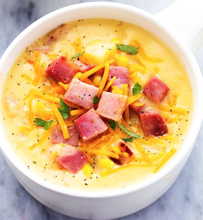 ham and potato cheddar soup